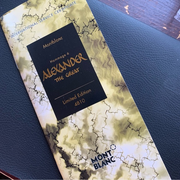 MONTBLANC LIMITED EDITION ALEXANDER THE GREAT PATRON OF THE ART FOUNTAIN PEN1998 - Picture 11 of 16